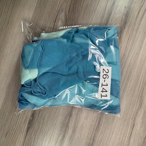 Disney Elsa Frozen Princess Long Sleeve Dress Girls Size 7/8 Blue Sparkle Tulle - Picture 15 of 15